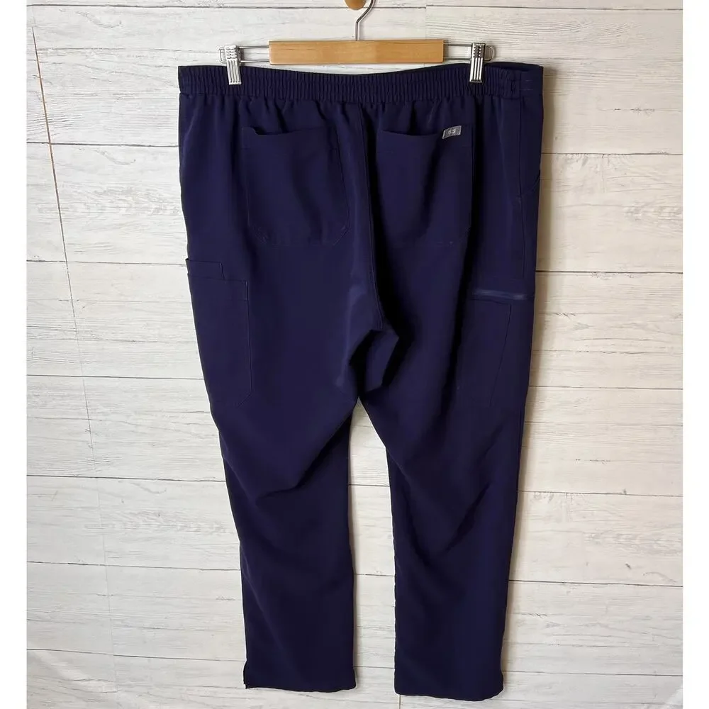 Figs Scrub Pants Mens Size XXL Navy Technical Collection Medical Nursing Pockets